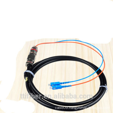 2 core SC Outdoor Waterproof Fiber Optic Pigtail